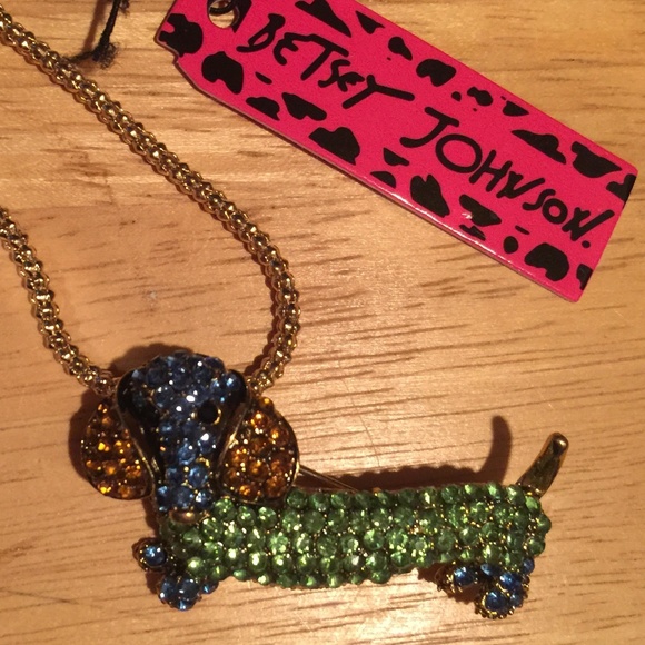 Betsey Johnson Jewelry - Betsy Johnson Dachshund Dog Pendant Necklace